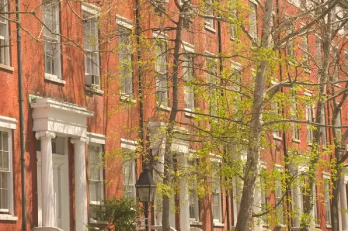Framed Print : USA-New York-New York City-Manhattan: Greenwich Village-Washington Square North Brownstones Framed Print : USA-New York-New York City-Manhattan: Greenwich Village-Washington Square North Brownstones