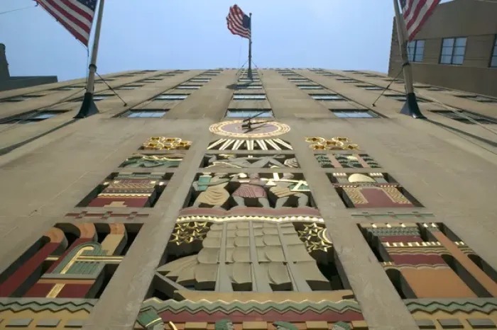 Framed Print : USA-New York-New York City-Manhattan: Rockerfeller Center-Art Deco Building Details Framed Print : USA-New York-New York City-Manhattan: Rockerfeller Center-Art Deco Building Details