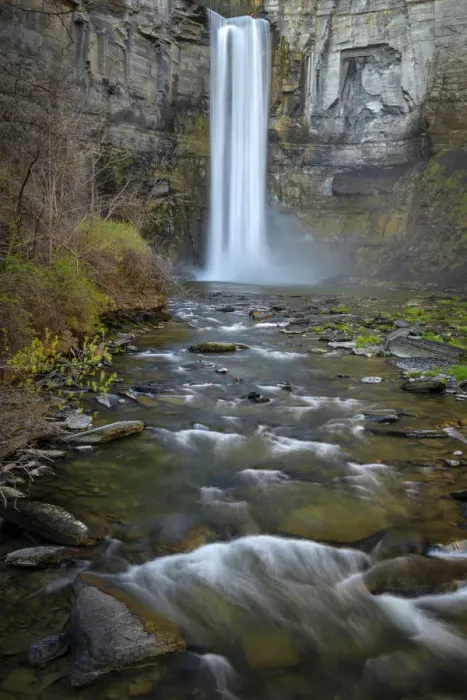 Framed Print : USA, New York, Watkins Glen. Waterfall cascade over cliff Framed Print : USA, New York, Watkins Glen. Waterfall cascade over cliff