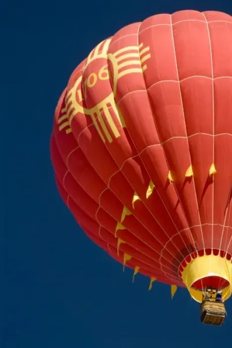 Framed Print : USA, NM, Albuquerque. Renowned hot air ballooning locale. This one commemorates