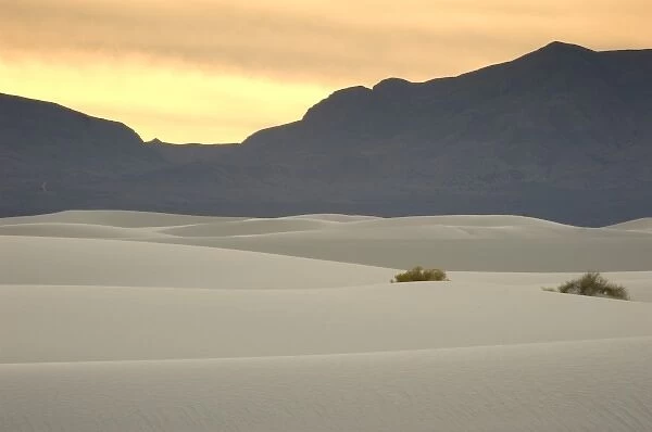 USA, NM, White Sands National Monument - largest gypsum sand dune field in world