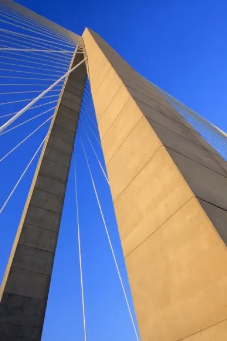 Framed Print : USA, North America; South Carolina, Charleston. The top of the Richard Ravenel Bridge Framed Print : USA, North America; South Carolina, Charleston. The top of the Richard Ravenel Bridge