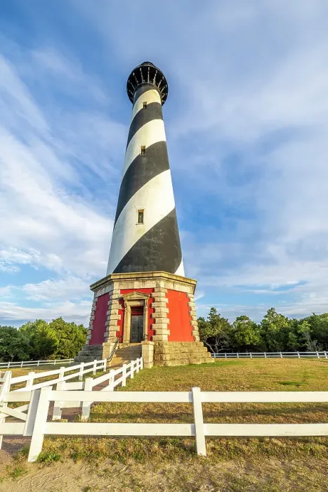 Framed Print : USA, North Carolina, Buxton. Cape Hatteras Lighthouse in late afternoon sun