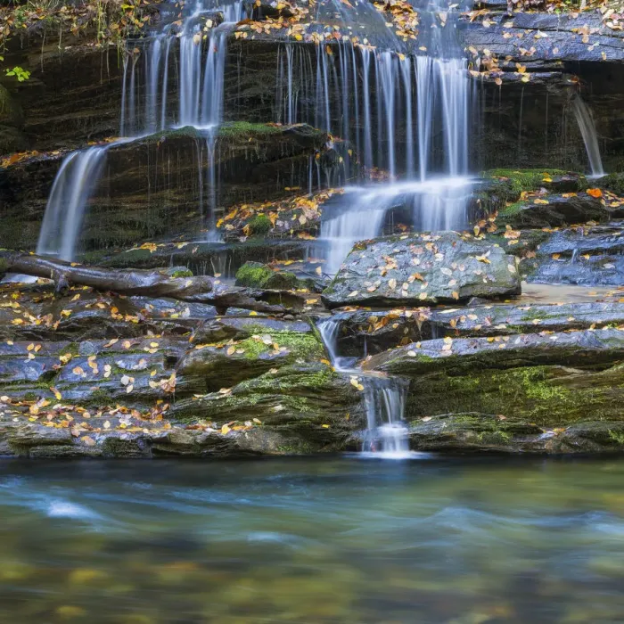 Framed Print : USA, North Carolina, Great Smoky Mountains. Scenic of Tom Branch Falls. Credit as Framed Print : USA, North Carolina, Great Smoky Mountains. Scenic of Tom Branch Falls. Credit as