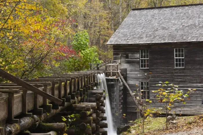 Framed Print : USA, North Carolina, Great Smoky Mountains National Park, the Mingus Mill, autumn Framed Print : USA, North Carolina, Great Smoky Mountains National Park, the Mingus Mill, autumn