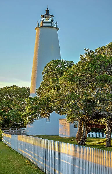 USA, North Carolina, Ocracoke Island. Ocracoke Lighthouse