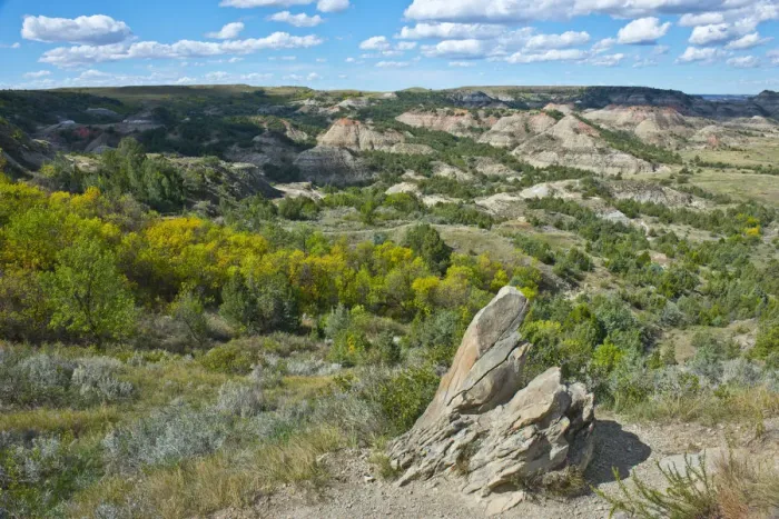 Framed Print : USA, North Dakota, Medora. Theodore Roosevelt National Park, South Unit, Painted Framed Print : USA, North Dakota, Medora. Theodore Roosevelt National Park, South Unit, Painted