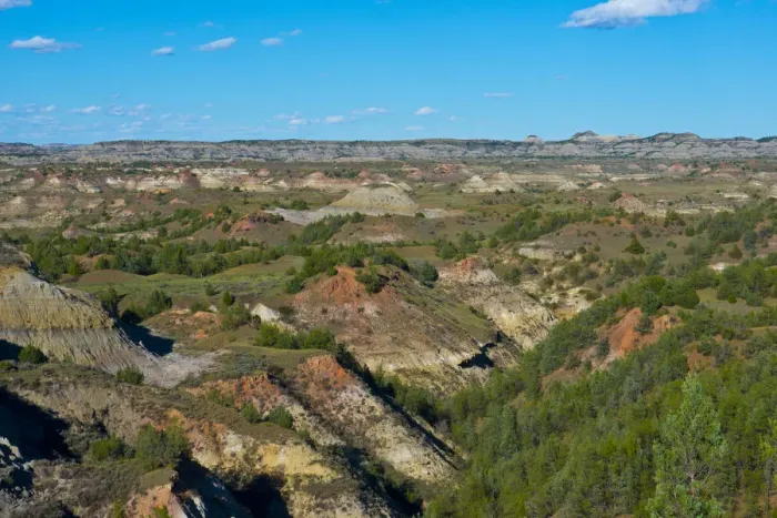 Framed Print : USA, North Dakota, Medora. Theodore Roosevelt National Park, South Unit, Badlands