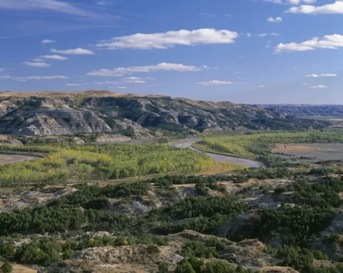Framed Print : USA, North Dakota, Theodore Roosevelt National Park, Little Missouri River and sedimentary hills Framed Print : USA, North Dakota, Theodore Roosevelt National Park, Little Missouri River and sedimentary hills