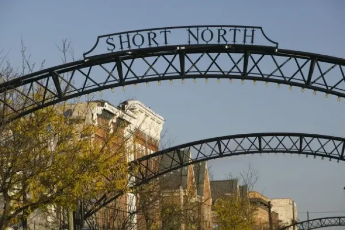 Framed Print : USA, Ohio, Columbus: Short North Sign, Trendy Neighborhood along North High Street Framed Print : USA, Ohio, Columbus: Short North Sign, Trendy Neighborhood along North High Street