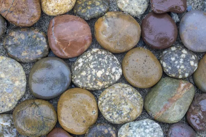 Framed Print : Usa, Oregon, Bandon. Bandon Beach, Closeup of Rocks Gathered on the Beach Framed Print : Usa, Oregon, Bandon. Bandon Beach, Closeup of Rocks Gathered on the Beach