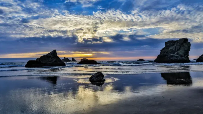 Framed Print : USA, Oregon, Bandon, Beach Framed Print : USA, Oregon, Bandon, Beach