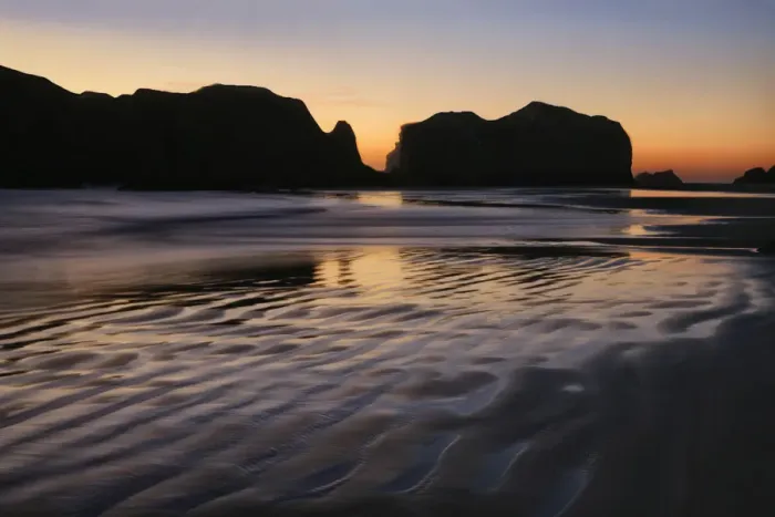 Framed Print : USA, Oregon, Bandon. Sunset on beach sea stacks Framed Print : USA, Oregon, Bandon. Sunset on beach sea stacks