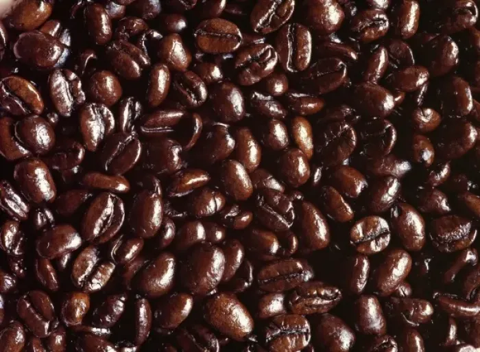 Framed Print : USA, Oregon, Bend. Dark brown coffee beans seem to give off their destinctive aroma in Bend, Oregon