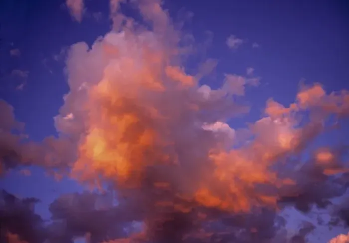 Framed Print : USA, Oregon, Bend. The sunset colors clouds pink in the Central Oregon sky