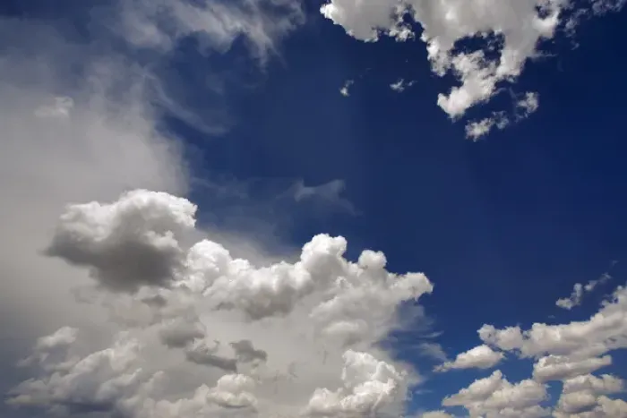 Framed Print : USA, Oregon, Bend. A variety of clouds fill the sky in central Oregon, marking