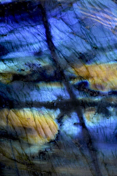 USA, Oregon. Close-up of labradorite stone