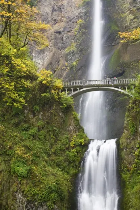 Framed Print : USA, Oregon, Columbia River Gorge. Close-up view of bridge next to Multnomah Falls Framed Print : USA, Oregon, Columbia River Gorge. Close-up view of bridge next to Multnomah Falls
