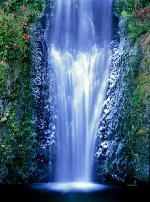 Framed Print : USA, Oregon, Columbia River Gorge National Scenic Area. Multnomah Falls in late autumn freeze Framed Print : USA, Oregon, Columbia River Gorge National Scenic Area. Multnomah Falls in late autumn freeze