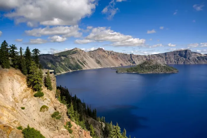 Framed Print : USA, Oregon, Crater Lake NP. Sinnott Memorial Overlook offers spectacular views of Wizard Island Framed Print : USA, Oregon, Crater Lake NP. Sinnott Memorial Overlook offers spectacular views of Wizard Island