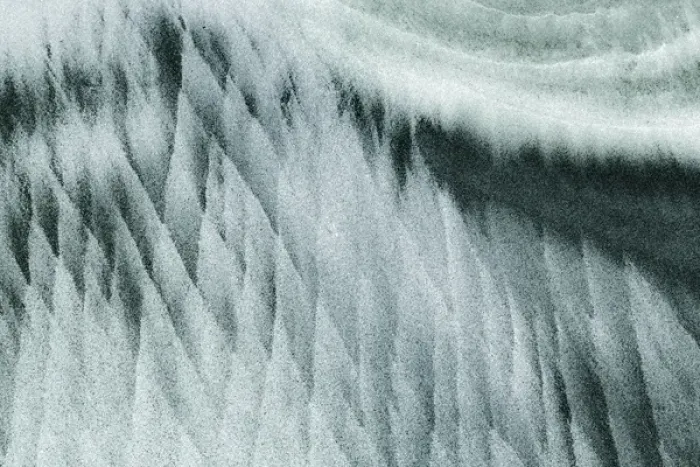 Framed Print : USA, Oregon, Devils Punchbowl State Natural Area. Abstract patterns in beach sand