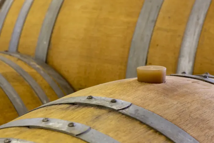 Framed Print : USA, Oregon, Elk Cove Winery. Oak barrels close-up Framed Print : USA, Oregon, Elk Cove Winery. Oak barrels close-up
