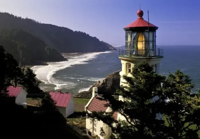 Framed Print : USA, Oregon, Florence. Heceta Head Lighthouse Framed Print : USA, Oregon, Florence. Heceta Head Lighthouse
