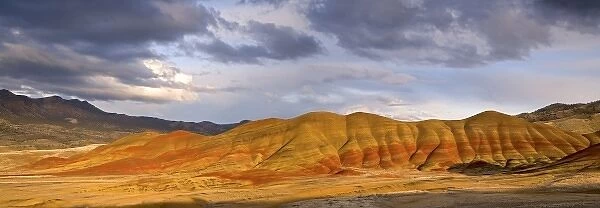 USA, Oregon, John Day Fossil Beds National Monument. Panoramic of the Painted Hills