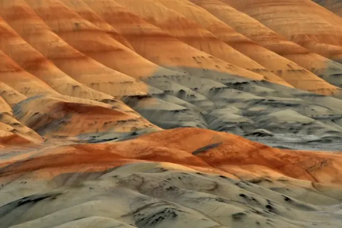 Framed Print : USA, Oregon, John Day Fossil Beds National Monument. Colorful portion of Painted Hills Framed Print : USA, Oregon, John Day Fossil Beds National Monument. Colorful portion of Painted Hills