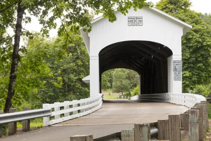 Framed Print : USA, Oregon, Lane County, Jasper, Place Road, Fall Creek. Pengra Covered Bridge. 120 Foot, Howe Truss Framed Print : USA, Oregon, Lane County, Jasper, Place Road, Fall Creek. Pengra Covered Bridge. 120 Foot, Howe Truss
