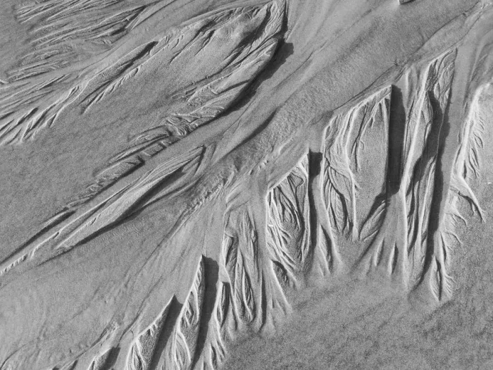 Framed Print : USA, Oregon, Manzanita. Black and white of beach sand patterns Framed Print : USA, Oregon, Manzanita. Black and white of beach sand patterns