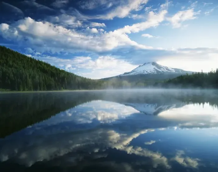 Framed Print : USA, Oregon, Mount Hood National Forest, Mount Hood Wilderness Area, View of Mount Hood