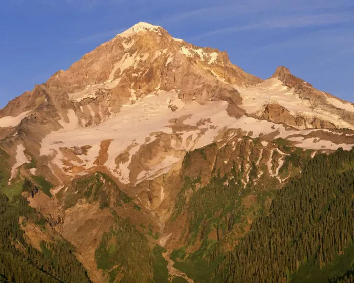 Framed Print : USA, Oregon, Mount Hood National Forest. Mount Hood Wilderness, West side of Mount