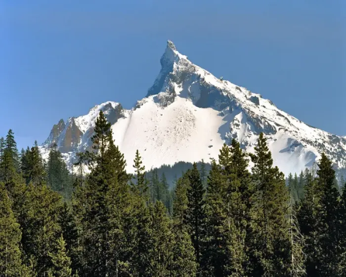 Framed Print : USA, Oregon, Mt Thielsen. This sharp-fanged plug is what remains of the volcano that Framed Print : USA, Oregon, Mt Thielsen. This sharp-fanged plug is what remains of the volcano that