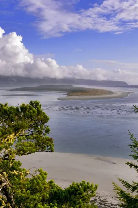 Framed Print : USA, Oregon. Netarts Bay in Cape Lookout State Park Framed Print : USA, Oregon. Netarts Bay in Cape Lookout State Park