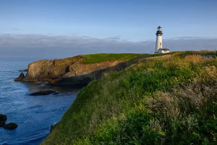 Framed Print : USA, Oregon, Newport, Yaquina Head, historic Yaquina Head Lighthouse, Digital Composite Framed Print : USA, Oregon, Newport, Yaquina Head, historic Yaquina Head Lighthouse, Digital Composite
