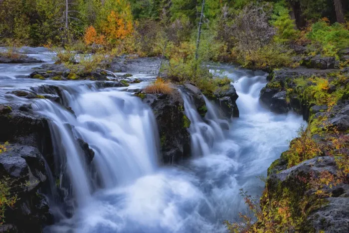 Framed Print : USA, Oregon, Rogue-Umpqua Scenic Byway. Upper Rogue River cascades into narrow gorge Framed Print : USA, Oregon, Rogue-Umpqua Scenic Byway. Upper Rogue River cascades into narrow gorge