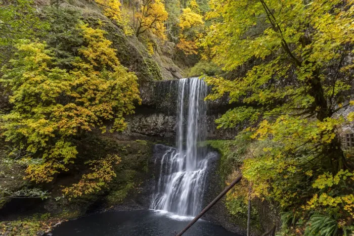 Framed Print : USA, Oregon, Silver Falls State Park. Lower South Falls waterfall landscape Framed Print : USA, Oregon, Silver Falls State Park. Lower South Falls waterfall landscape