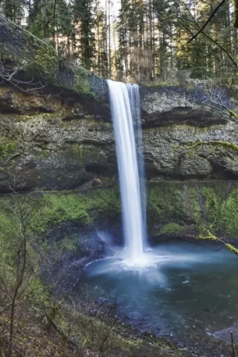 Framed Print : USA, Oregon, Silver Falls State Park, South Falls Framed Print : USA, Oregon, Silver Falls State Park, South Falls