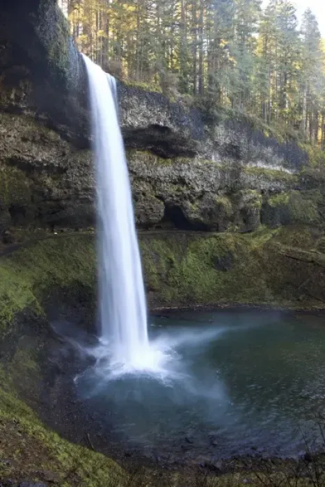 Framed Print : USA, Oregon, Silver Falls State Park, South Falls Framed Print : USA, Oregon, Silver Falls State Park, South Falls