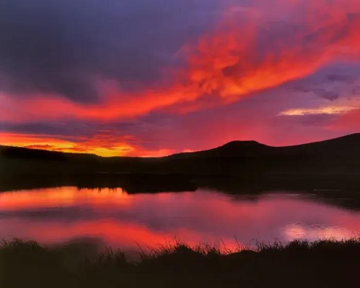 Framed Print : USA, Oregon. Sunset over Upper Klamath Lake Framed Print : USA, Oregon. Sunset over Upper Klamath Lake