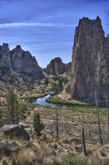 Framed Print : USA, Oregon, Terrebonne, Crooked River, Smith Rock State Park Framed Print : USA, Oregon, Terrebonne, Crooked River, Smith Rock State Park