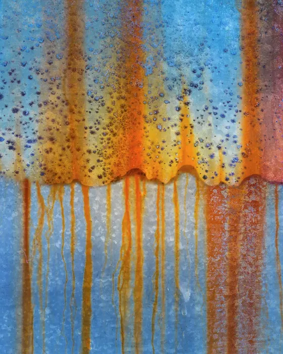 Framed Print : USA, Oregon, Tillamook. Rust patterns on old farm machinery. ©Don Paulson  /  Jaynes Gallery  /  DanitaDelimont.com