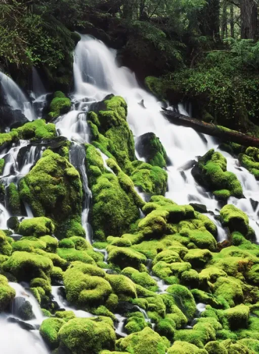 Framed Print : USA, Oregon, View of mossy Umpqua National Forest