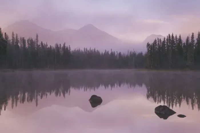Framed Print : USA, Oregon, Willamette National Forest. Foggy sunrise on Scott Lake and Three Sisters mountains Framed Print : USA, Oregon, Willamette National Forest. Foggy sunrise on Scott Lake and Three Sisters mountains