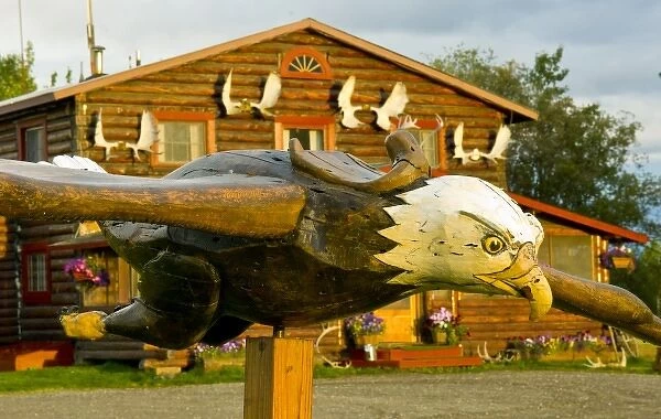 USA, Pacific Northwest, Alaska, Bettles Lodge, north of the Arctic Circle
