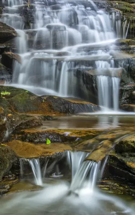 Framed Print : USA, Pennsylvania, Benton. Waterfall in Ricketts Glen State Park Framed Print : USA, Pennsylvania, Benton. Waterfall in Ricketts Glen State Park