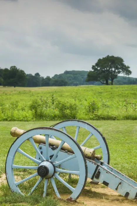 Framed Print : USA, Pennsylvania, King of Prussia. Valley Forge National Historical Park, battlefield