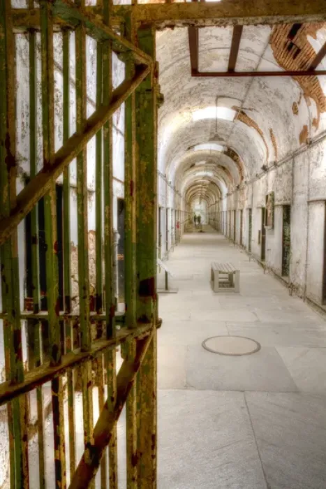 Framed Print : USA, Pennsylvania, Philadelphia, Eastern State Penitentiary. Interior of abandoned prison Framed Print : USA, Pennsylvania, Philadelphia, Eastern State Penitentiary. Interior of abandoned prison