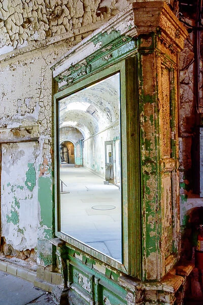 USA, Pennsylvania, Philadelphia, Eastern State Penitentiary. Interior of abandoned prison